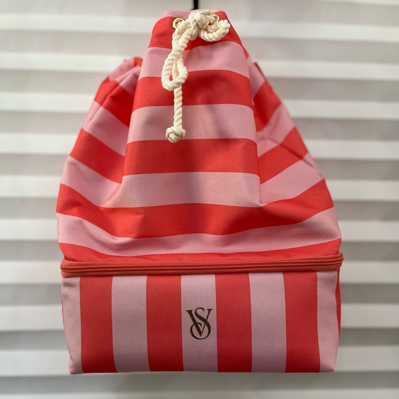 Victoria's Secret Handbags - Victoria's Secret Red and Pink Pool/Beach +cooler Bag
